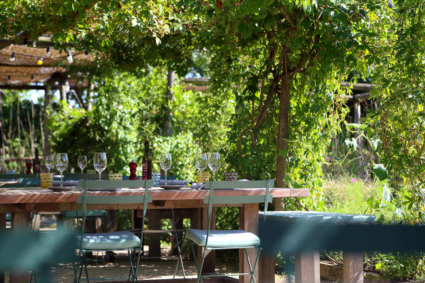 La Chassagnette, terrasse